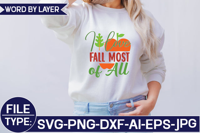I Love Fall Most of All SVG Cut File SVG Studio Innate 