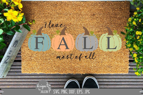 I love Fall most of all SVG Designs by Jolein 