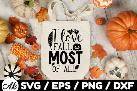 I love fall most of all svg SVG akazaddesign 