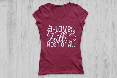 I Love Fall Most Of All| Thanksgiving SVG Cutting Files. SVG CosmosFineArt 