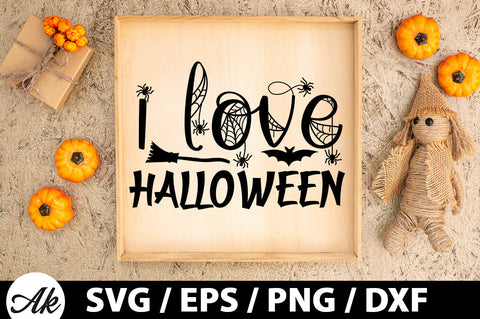 i love Halloween svg SVG akazaddesign 