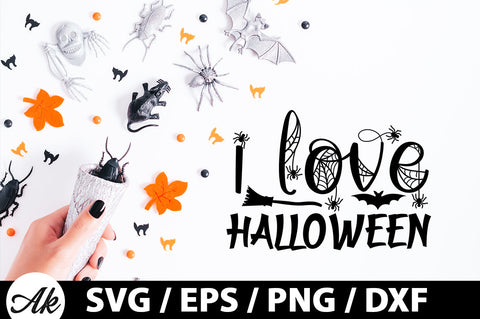 i love Halloween svg SVG akazaddesign 
