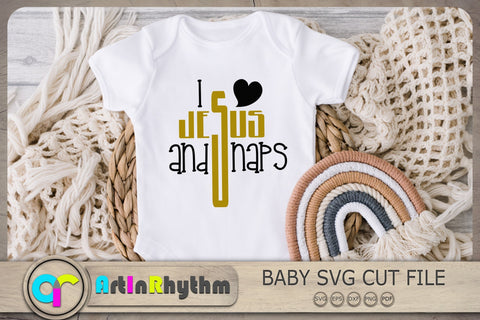 I love Jesus and naps Svg, Newborn Baby Svg, Baby Svg, Baby Quotes Svg SVG Artinrhythm shop 