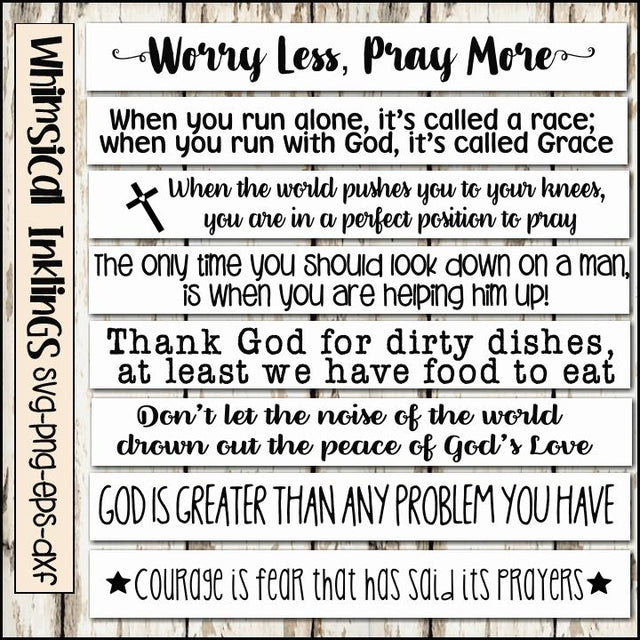 I Love Jesus SVG Sign Bundle SVG Whimsical Inklings