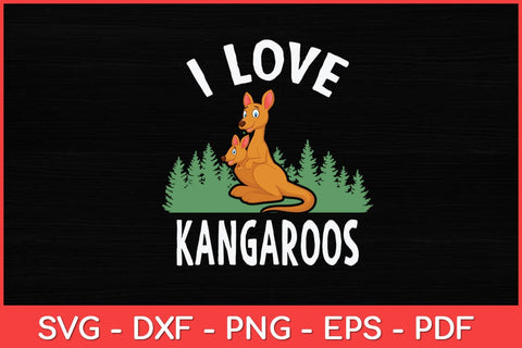 I Love Kangaroo Pride Animal Svg Cut File | Kangaroo Svg SVG artprintfile 