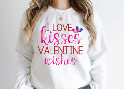 I love kisses valentine's wishes SVG md faruk hossain 