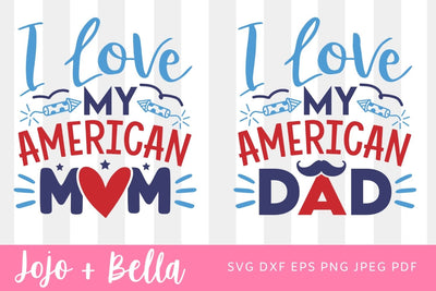 I Love my american parents I Love My Mummy & Daddy Sleepsuit , Baby Grow , Onesie New Parents , Baby Shower Gift Set American Mama Svg SVG Jojo&Bella 