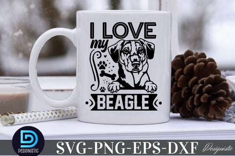 I love my beagle, Dog SVG Design SVG DESIGNISTIC 