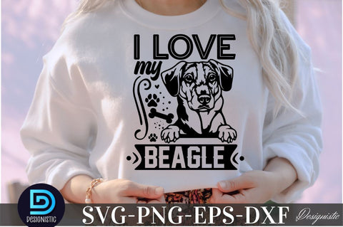 I love my beagle, Dog SVG Design SVG DESIGNISTIC 