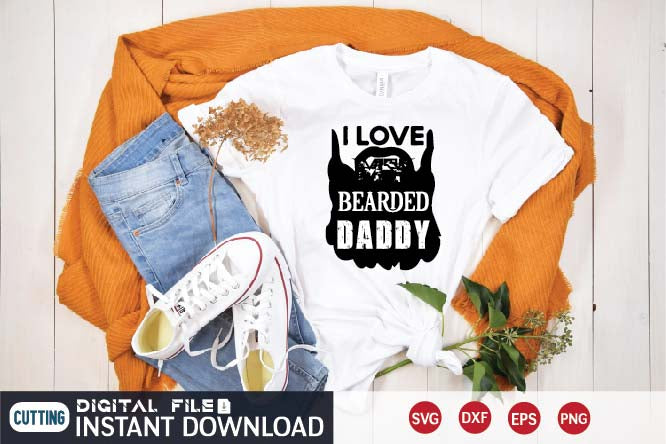 i love my bearded daddy svg SVG designer krishna 