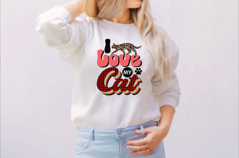 I Love My Cat Sublimation SVGArt 