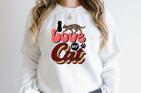 I Love My Cat Sublimation SVGArt 