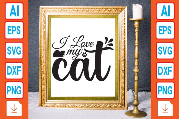I Love My cat SVG Craftlabsvg24 