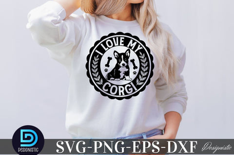 I love my Corgi, I love my Corgi SVG SVG DESIGNISTIC 