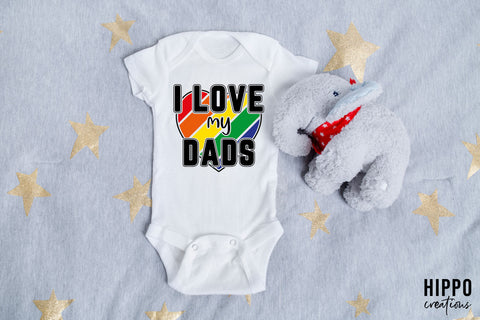 I Love My Dads Gay Pride SVG SVG Hippo Creations 