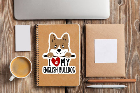 I Love My Dog Breed Stickers Png Bundle Sublimation Regulrcrative 