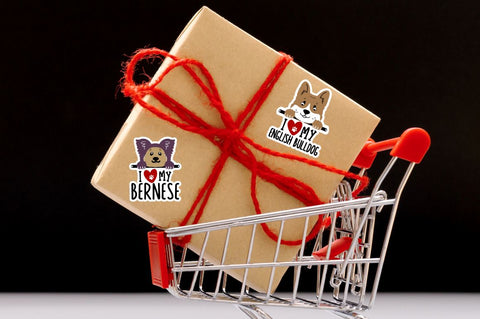 I Love My Dog Breed Stickers Png Bundle Sublimation Regulrcrative 