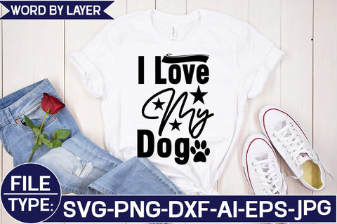I Love My Dog SVG Cut File SVG Studio Innate 