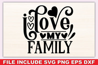 I Love My Family SVG Ariyan 