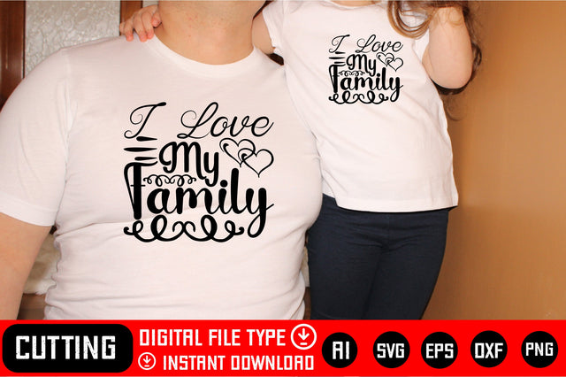 I Love My Family SVG CraftlabSvg29 
