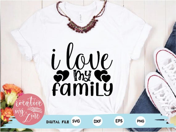 i love my family SVG md faruk hossain 