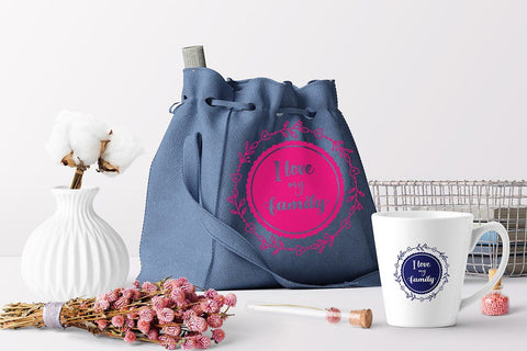 I love my family SVG Quote dxf cut file Family SVG Designs SVG Zoya Miller 