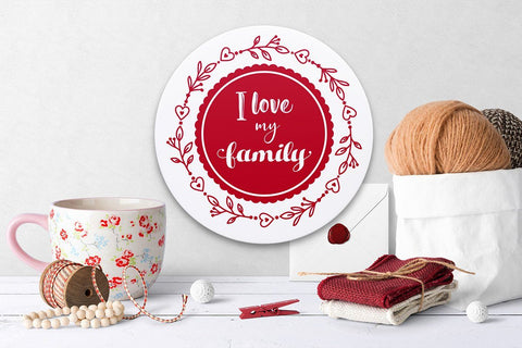 I love my family SVG Quote dxf cut file Family SVG Designs SVG Zoya Miller 