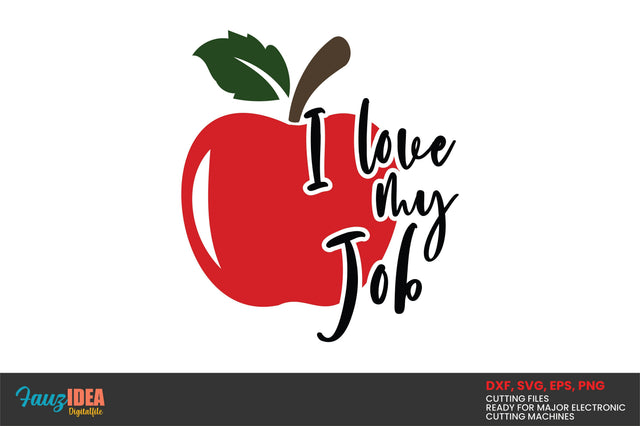 I Love My Job Svg Design Instant Download SVG Fauz 