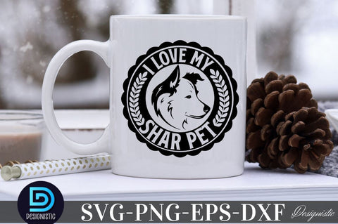 I love my Sharpet, Dog SVG Design SVG DESIGNISTIC 