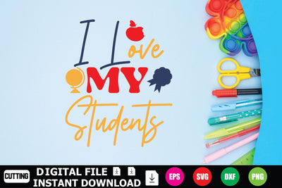 I Love My Students SVG Shahin alam 