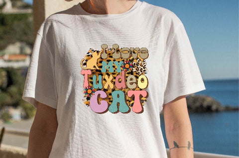 I Love My Tuxdeo Cat Sublimation SVGArt 