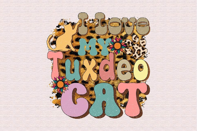 I Love My Tuxdeo Cat Sublimation SVGArt 
