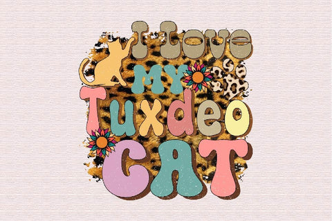 I Love My Tuxdeo Cat Sublimation SVGArt 