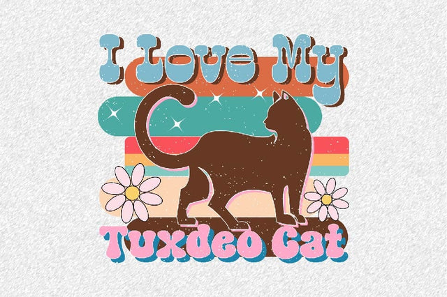 I Love My Tuxdeo Cat Sublimation SVGArt 