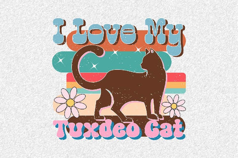 I Love My Tuxdeo Cat Sublimation SVGArt 