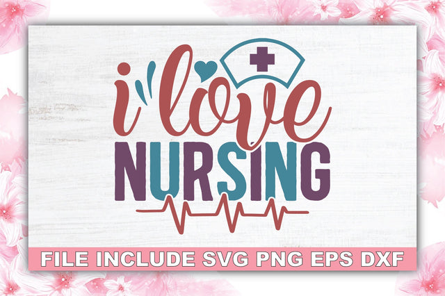 I Love Nursing SVG Ariyan 
