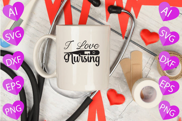 I Love Nursing SVG CraftlabSvg29 