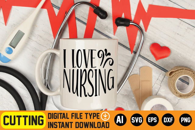 I Love Nursing SVG CraftlabSvg29 
