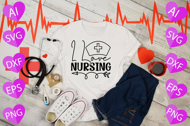 I Love Nursing SVG CraftlabSvg29 