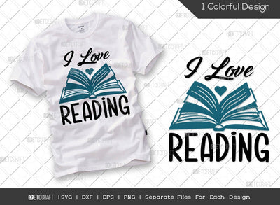 I Love Reading SVG Cut File | Funny Book Svg | Bibliophile Svg | Bookworm Svg | Librarian Svg | Book Lover Svg | Reading Quote Svg SVG ETC Craft 