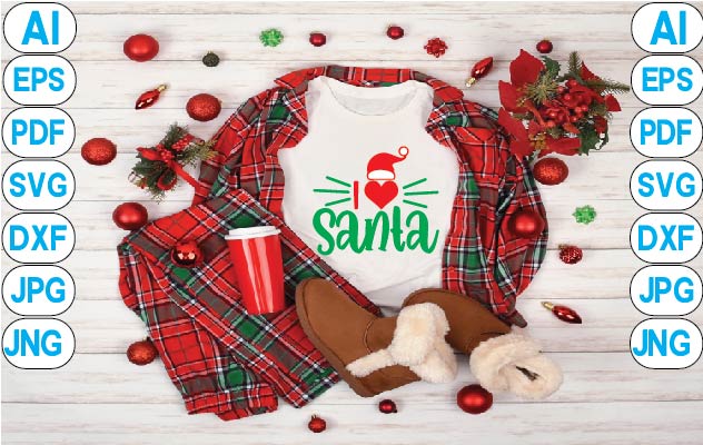 I Love Santa SVG Craftlabsvg24 