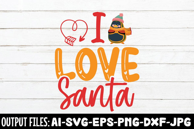 I Love Santa svg design SVG Rafiqul20606 