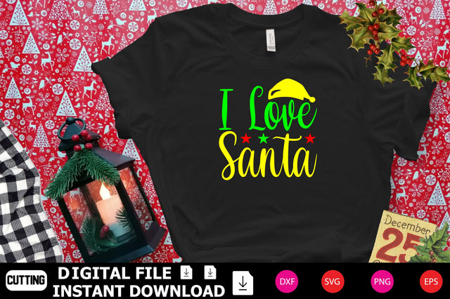 I Love Santa SVG Shahin alam 