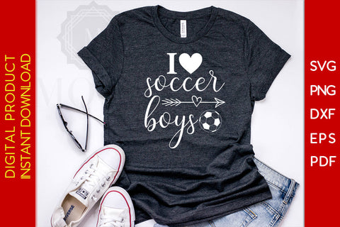 I Love Soccer Boys SVG PNG PDF Cut File SVG Creativedesigntee 