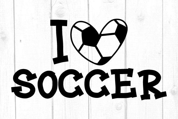 I Love Soccer Svg SVG cricutfilesmg 