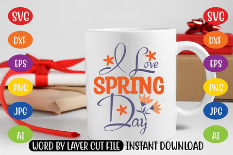 I Love Spring Day SVG SVG MStudio 