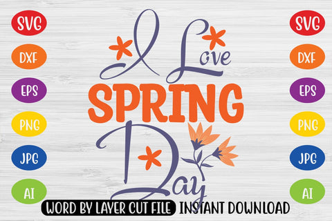 I Love Spring Day SVG SVG MStudio 
