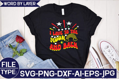I Love to the Moon and Back SVG Cut File SVG Studio Innate 