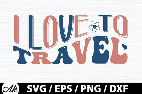 I love to travel Retro SVG SVG akazaddesign 