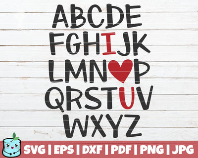I Love U SVG MintyMarshmallows 